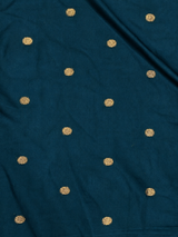 Peacock Blue Chanderi silk cotton Saree - PBRFA2D