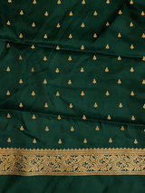 Dark Green soft Gajji silk saree- PBRNAK5E