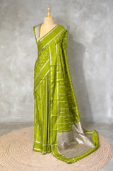 Light Green soft Gajji silk saree- PBRNAK5B