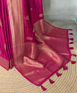 Rani Pink Viscose Silk Saree - PBRATH5