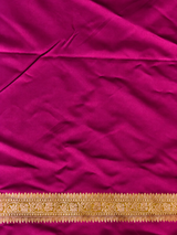 Light wine shade Mashru Banarasi silk Saree - PBRRAH2C