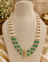 Elegant layered pearl necklace - JWN21