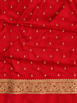 Red soft Gajji silk saree- PBRNAK5F