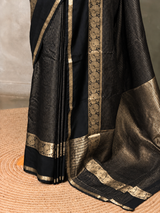 Black Soft silk Saree - PBRFA4A
