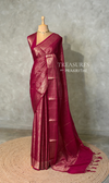 Deep Wine Brocade banarasi saree -MPSB50