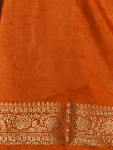 Orange Brocade banarasi saree -MPSB50A