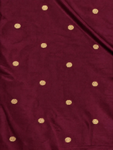 Deep Maroon Chanderi silk cotton Saree - PBRFA2G