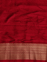 Maroon Banarasi Georgette fabric saree- PBRVAR1F
