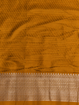 Mustard yellow Georgette fabric saree- PBRVAR1H