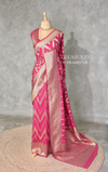 Pink Georgette fabric saree- PBRVAR1J