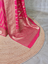 Pink Georgette fabric saree- PBRVAR1J