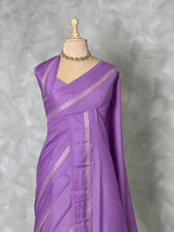 Lavender Chanderi silk cotton saree- PBRNAK4D