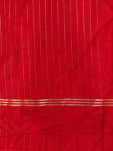 Dark Red Chanderi silk cotton saree- PBRNAK4F