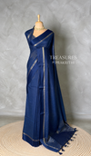 Navy Blue Chanderi silk cotton saree- PBRNAK4i