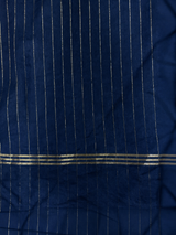 Navy Blue Chanderi silk cotton saree- PBRNAK4i