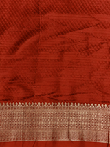 Rust Orange Georgette fabric saree- PBRVAR1K