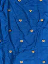 Blue Banarasi satin silk saree - PBRMM5A