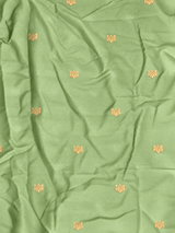 Pista Green Banarasi satin silk saree - PBRMM5H