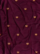 Deep Wine Banarasi satin silk saree - PBRMM5M