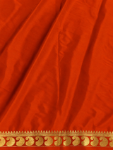 Orange Semi Mysore crepe Silk Saree - PBRMJ4F