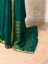 Green Semi Mysore crepe Silk Saree - PBRMJ4E