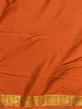 Orange Semi Mysore crepe Silk Saree - PBRMJ5C