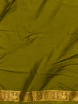 olive Semi Mysore crepe Silk Saree - PBRMJ5E