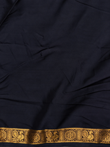 Blue Semi Mysore crepe Silk Saree - PBRMJ5F