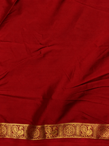 Red Semi Mysore crepe Silk Saree - PBRMJ5H