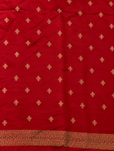 Red Banarasi Satin silk Saree - PBRMM6D