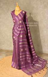 Onion Pink Banarasi Satin silk Saree - PBRMM6E