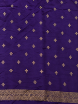 Violet Banarasi Satin silk Saree - PBRMM6F