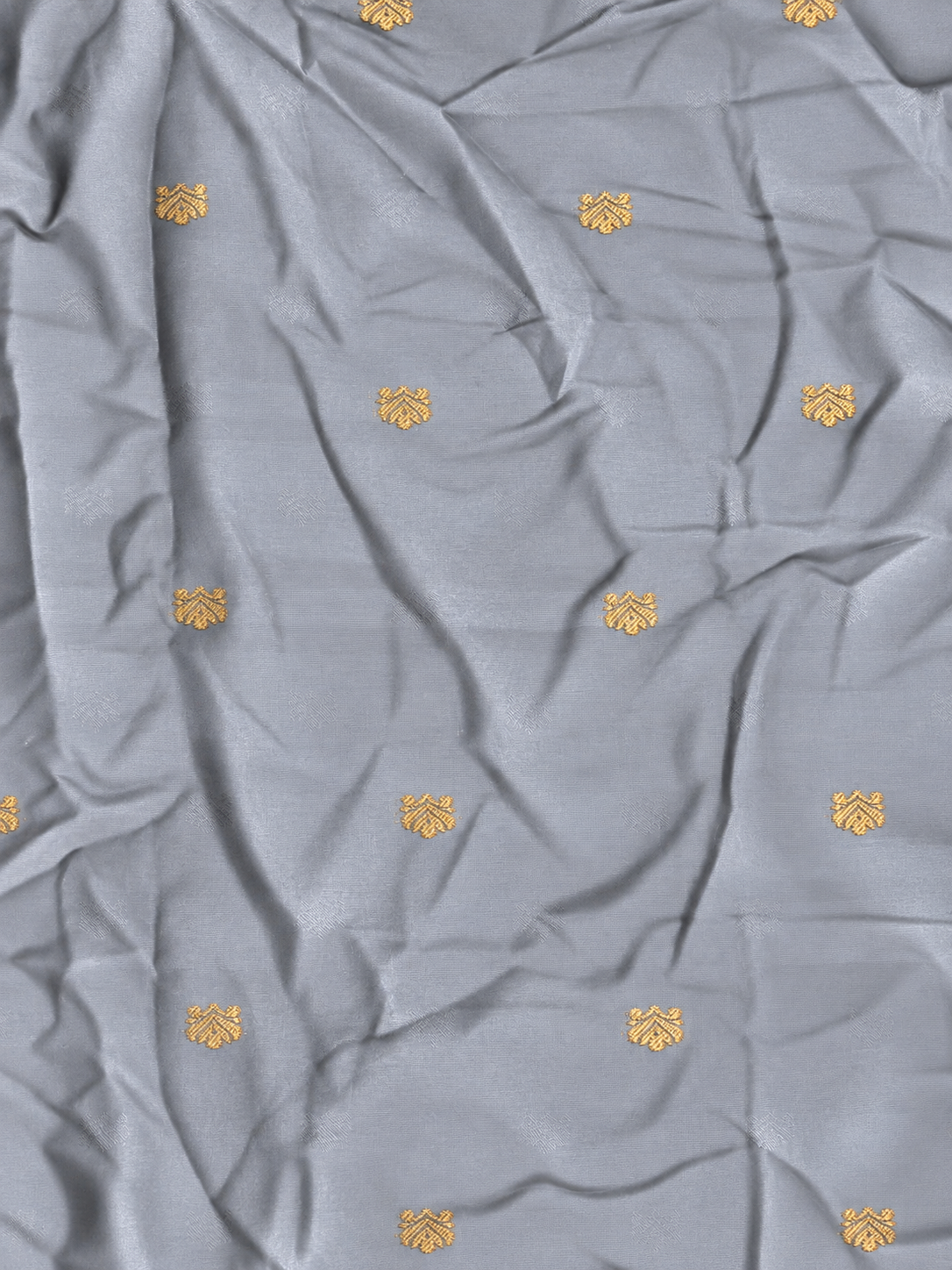 Grey Banarasi satin silk saree - PBRMM5D