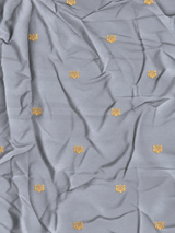 Grey Banarasi satin silk saree - PBRMM5D