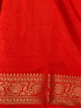 Red Brocade banarasi saree -MPSB50D