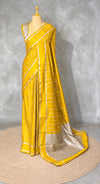 Yellow soft Gajji silk saree- PBRNAK5G