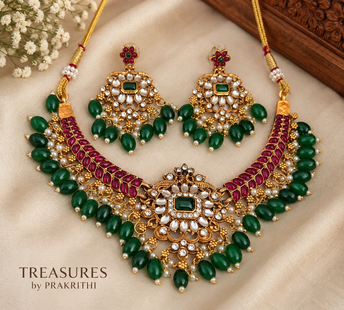 Elegant kundan necklace - JWN29