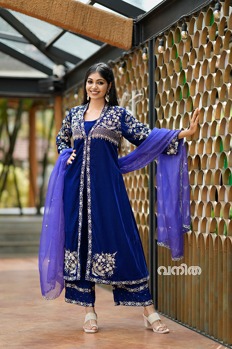 BLUE VELVET SALWAR - SLV01