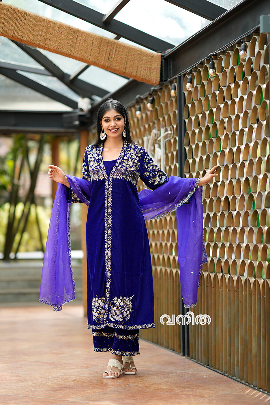 BLUE VELVET SALWAR - SLV01