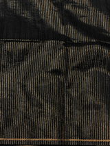 Black semi tusser silk saree - PBRSS2A