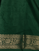 Dark Green Brocade banarasi saree -MPSB50C