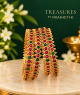 Traditional gold bangle set of 4 bangles- JBN4