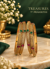 Traditional gold bangle set of 4 bangles- JBN5