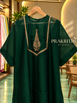 Dark green organza antifit outfit-PBRANTI2