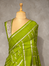 Light Green soft Gajji silk saree- PBRNAK5B