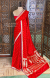 Red Mashru Banarasi silk Saree - PBRRAH2A