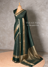 Bottle Green Soft silk Saree - PBRFA4C