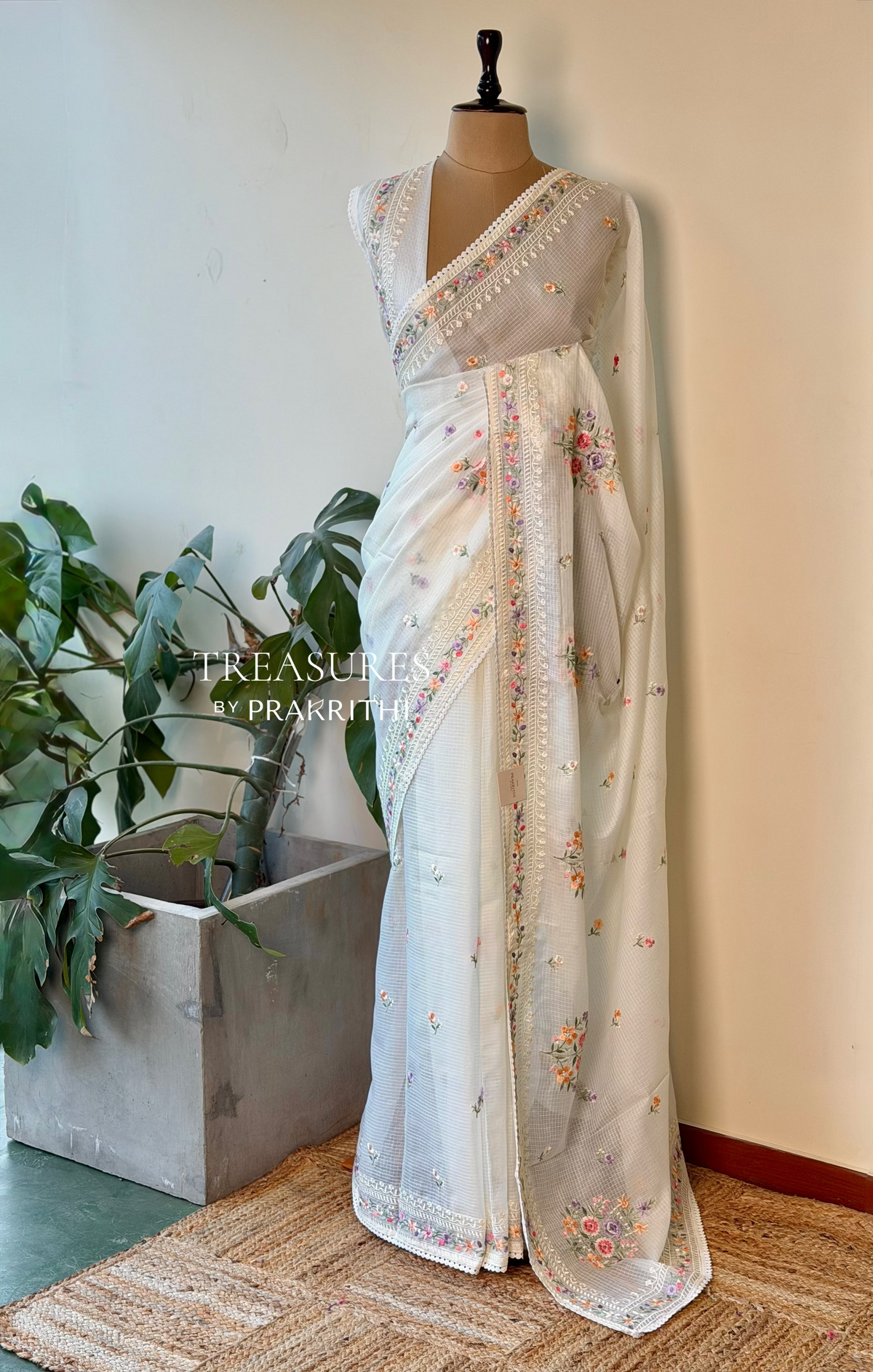 Off white silk Kotta sareesaree -PBR10