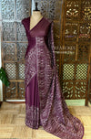 Dark purple Kotta silk saree - PBR70E