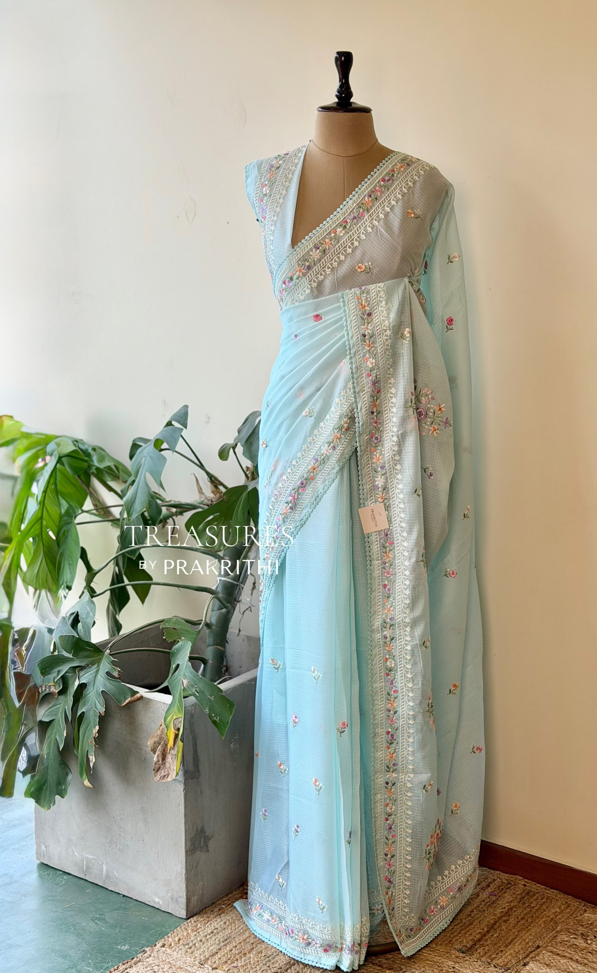 Pastal Blue Kotta sareesaree -PBR10D